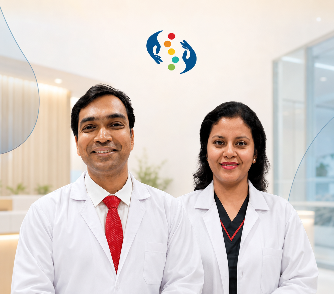Dr. Rohit Modi and colleague at Sentra Clinic & Hospital
